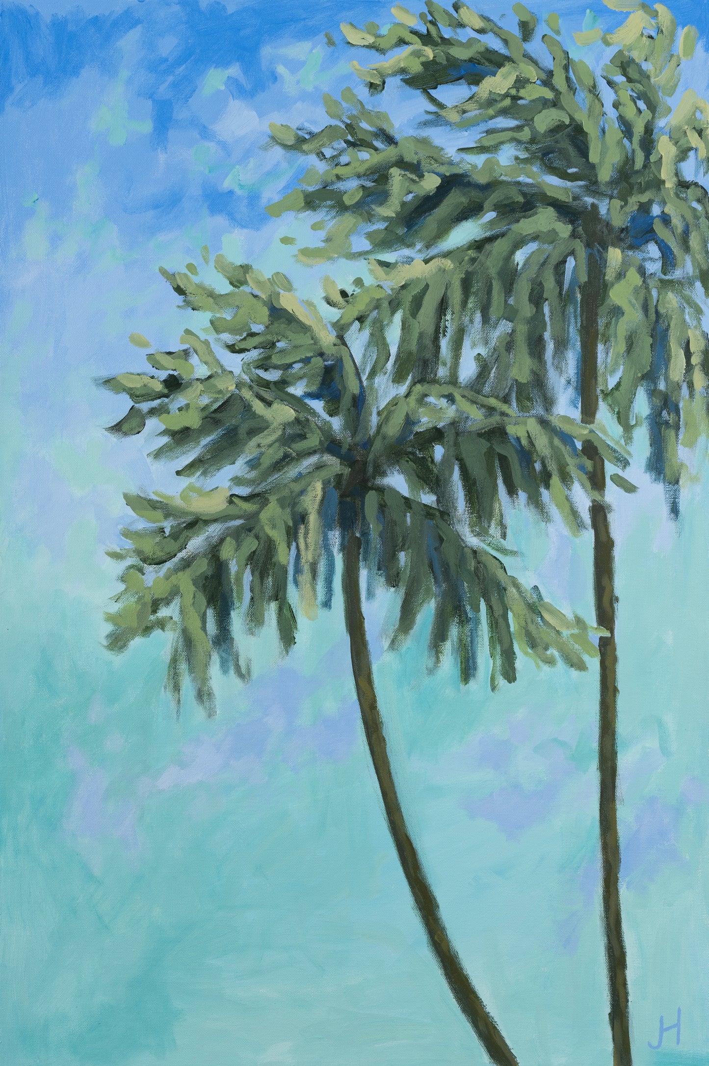 Palm Paradise Giclée Canvas Print