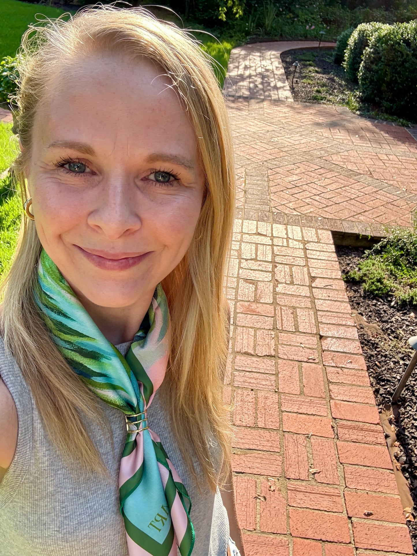 Palms Silk Scarf