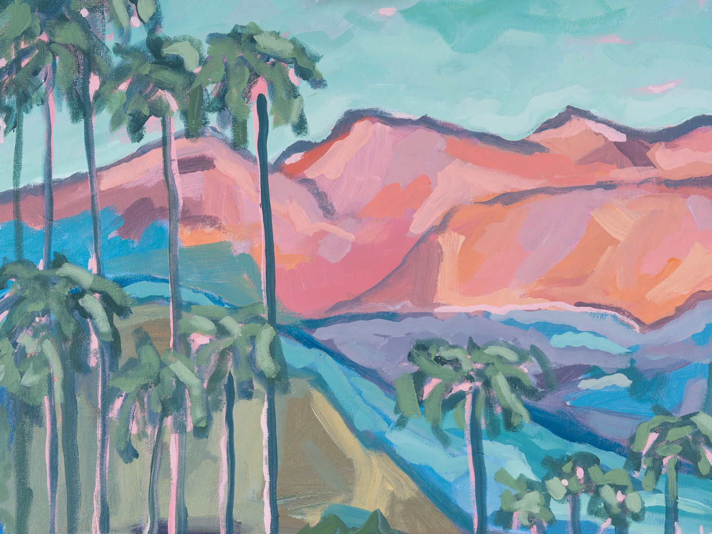 Pink Hour in the Palms