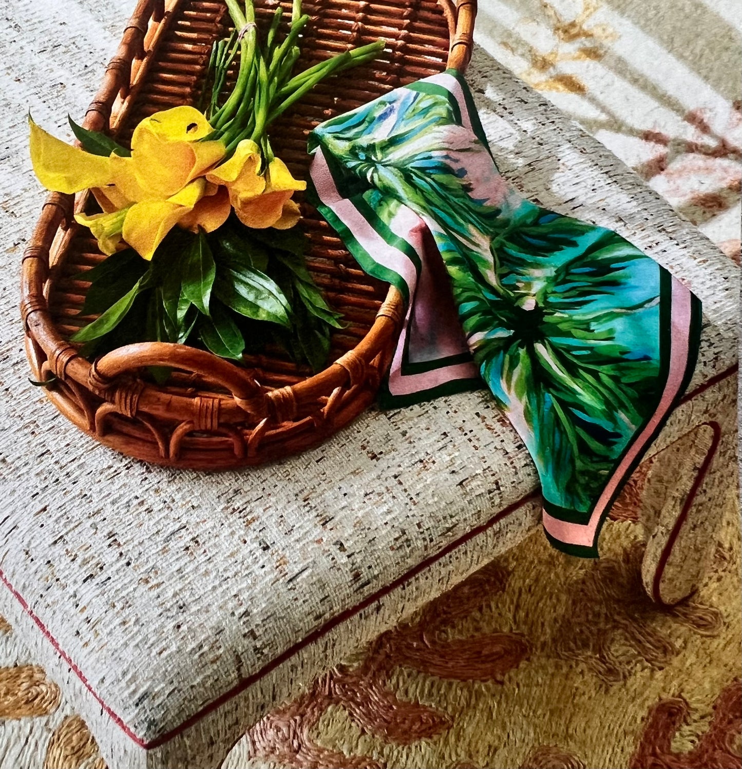 Palms Silk Scarf