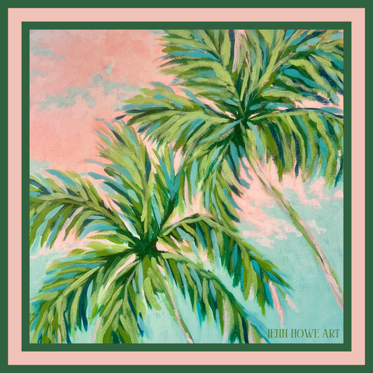 Palms Silk Scarf